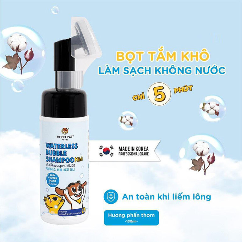 Bạn đã biết những loại sữa tắm khô cho mèo được lựa chọn nhiều nhất hiện nay hay chưa ?