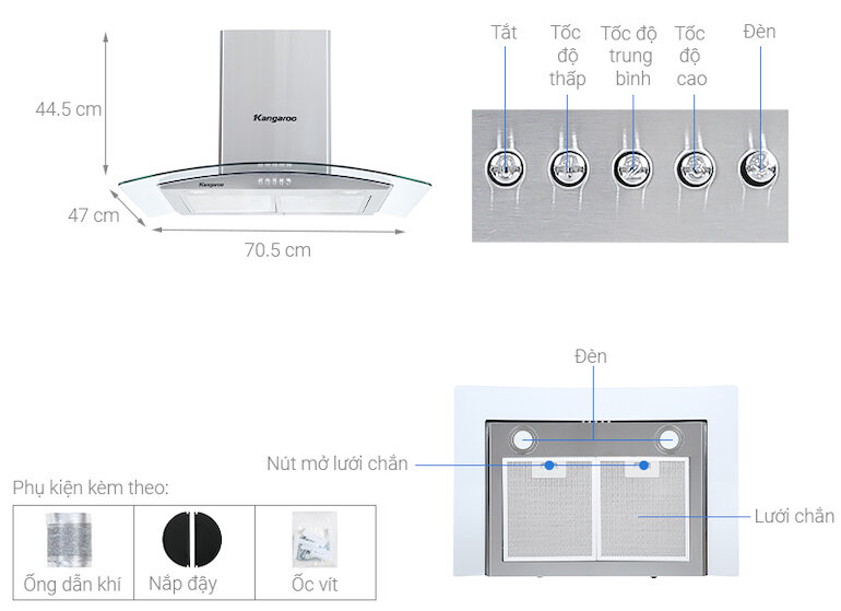 Điểm danh 5 dòng máy hút mùi gắn tường gọn đẹp, sang trọng, tiện ích cho căn bếp gia đình