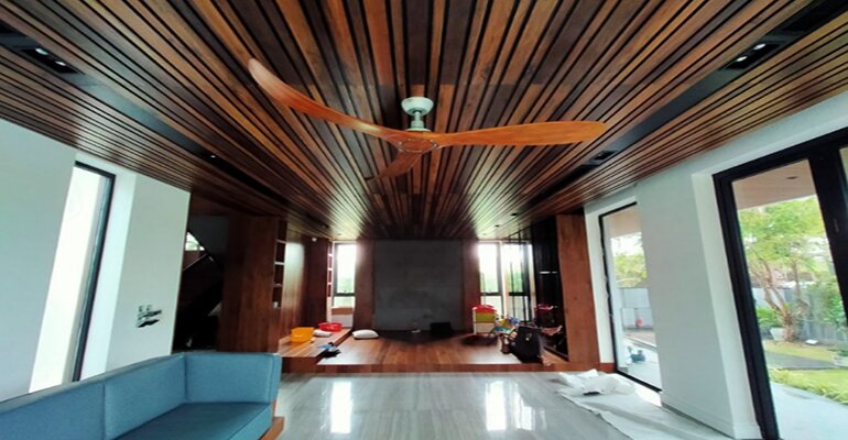 Quạt trần cánh gỗ xu hướng thiết kế đang ngày càng được yêu thích