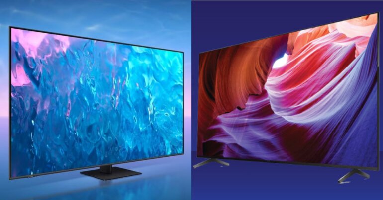 Tivi 55 inch 4K Samsung QA55Q70C và Sony KD-55X85K: nên mua sản phẩm nào ?