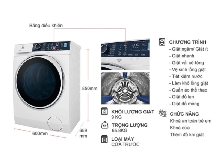 Top 3 chú ý bạn phải biết trước khi sắm máy giặt Electrolux 9kg EWF9024P5WB