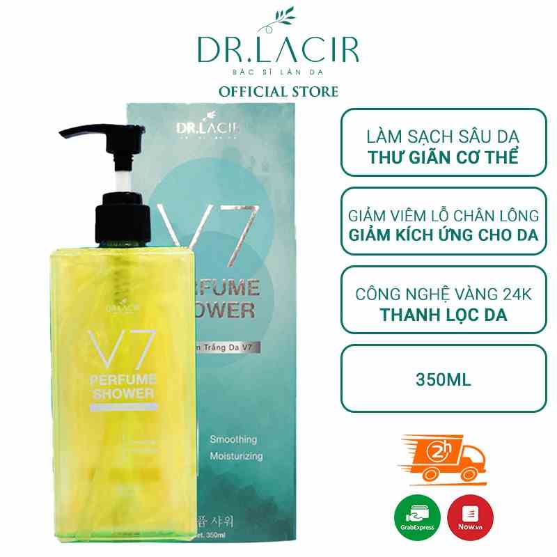 [Mã BMLTB200 giảm đến 100K đơn 499K] Sữa Tắm Sáng Da V7 Pefrume Shower Dr Lacir 350ml DR31