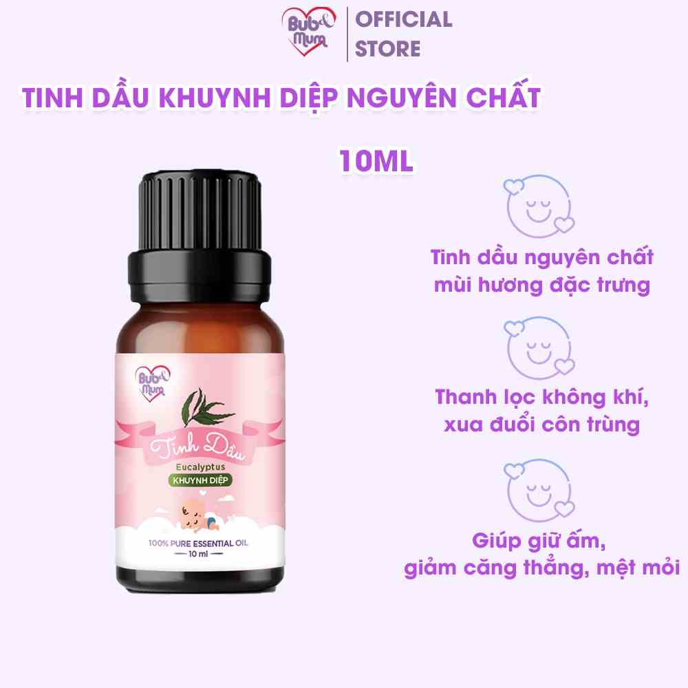 [Mã BMLTB200 giảm đến 100K đơn 499K] Tinh dầu Khuynh Diệp cho bé BuB&MuM nguyên chất giúp giữ ấm, thơm phòng 10ml