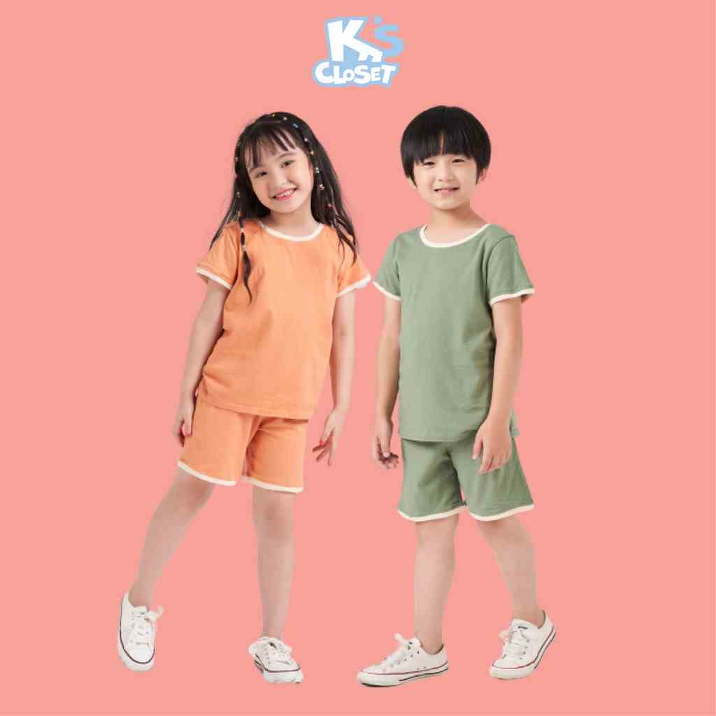 Bộ Quần Áo Cộc Tay Trơn Ks Closet Không Hình In Cho Bé Trai Và Bé Gái (2 - 9 Tuổi) E044ONS TM/ E015ONS