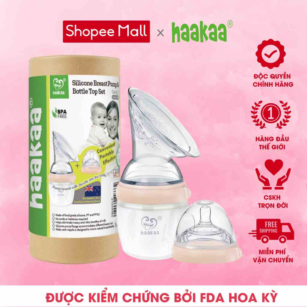 Combo Cốc Hứng Sữa Gen.3 và Núm Ti Size M, L. Chất liệu cao cấp, an toàn. Không chứa BPA, PVC và phthalate