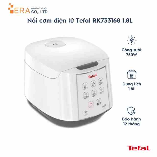 [Mã BMLTA35 giảm đến 35K đơn 99K] Nồi cơm điện tử Tefal RK733168 – 1.8L