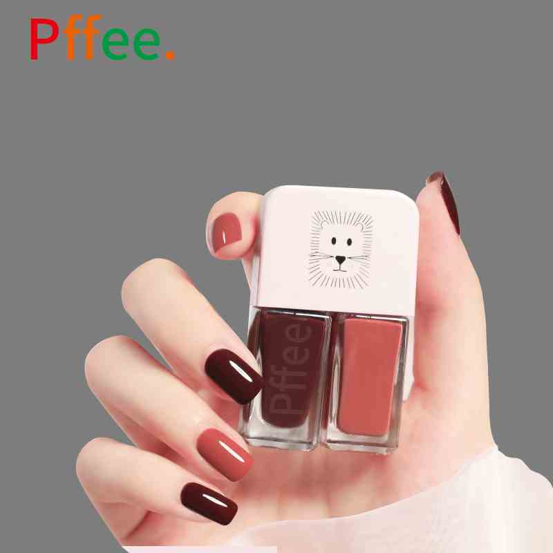 Gel sơn móng tay UV LED Pffee 2 trong 1 12ml nhanh khô tự nhiên 30 màu tùy chọn