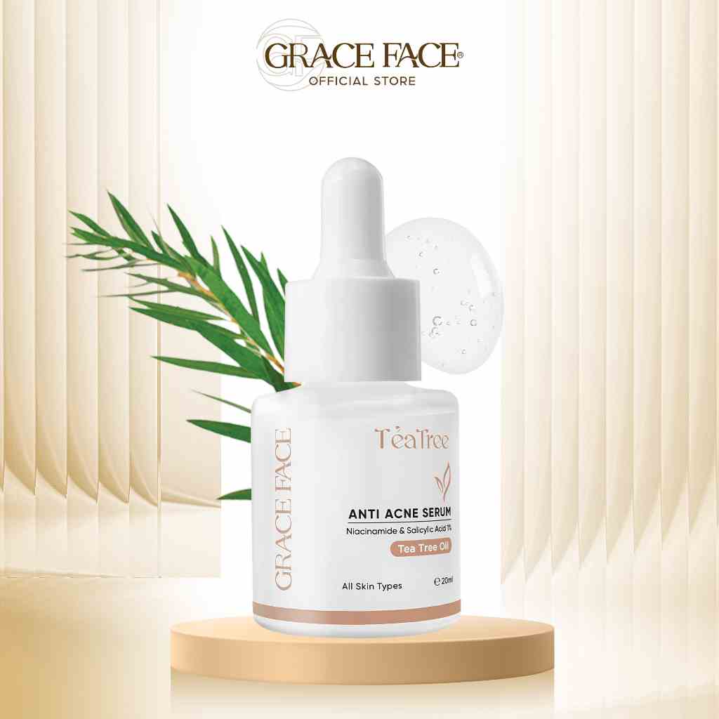 Serum tràm trà BHA 1% dành cho da mụn Grace Face 20ml