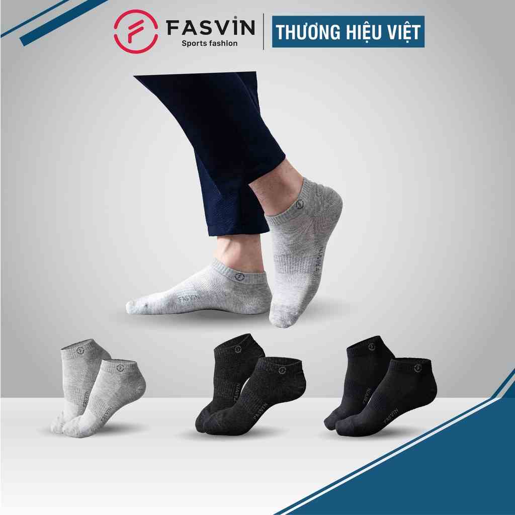 Tất Nam cổ ngắn FASVIN Mềm Mịn Co Giãn Tốt TN21901.HN