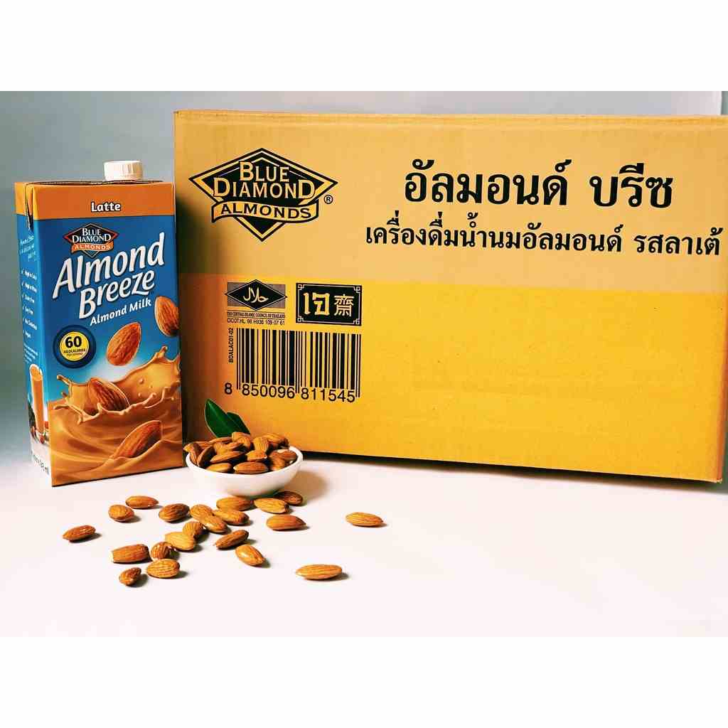 Thùng 12 Hộp Sữa hạt hạnh nhân ALMOND BREEZE LATTE 946ml