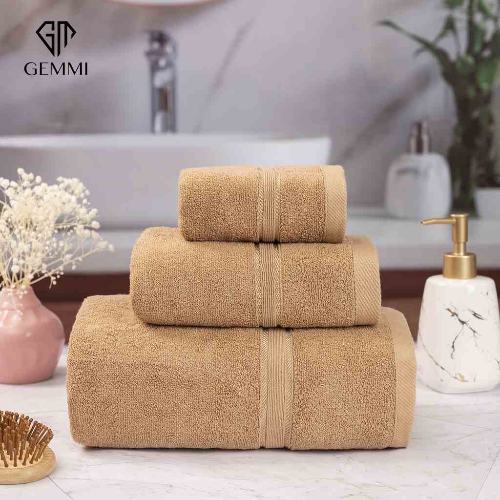 Khăn Mặt GEMMI 30x50cm (72gr) Cotton Kháng Khuẩn Mềm Mại, Thấm Hút Cho Da Nhạy Cảm