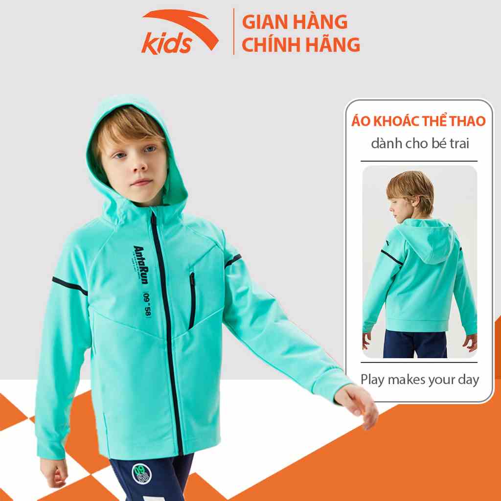 [Mã BMLTB35 giảm đến 35K đơn 99K] Áo khoác bé trai phối màu thời trang Anta Kids 352135707, chống nước, cản gió