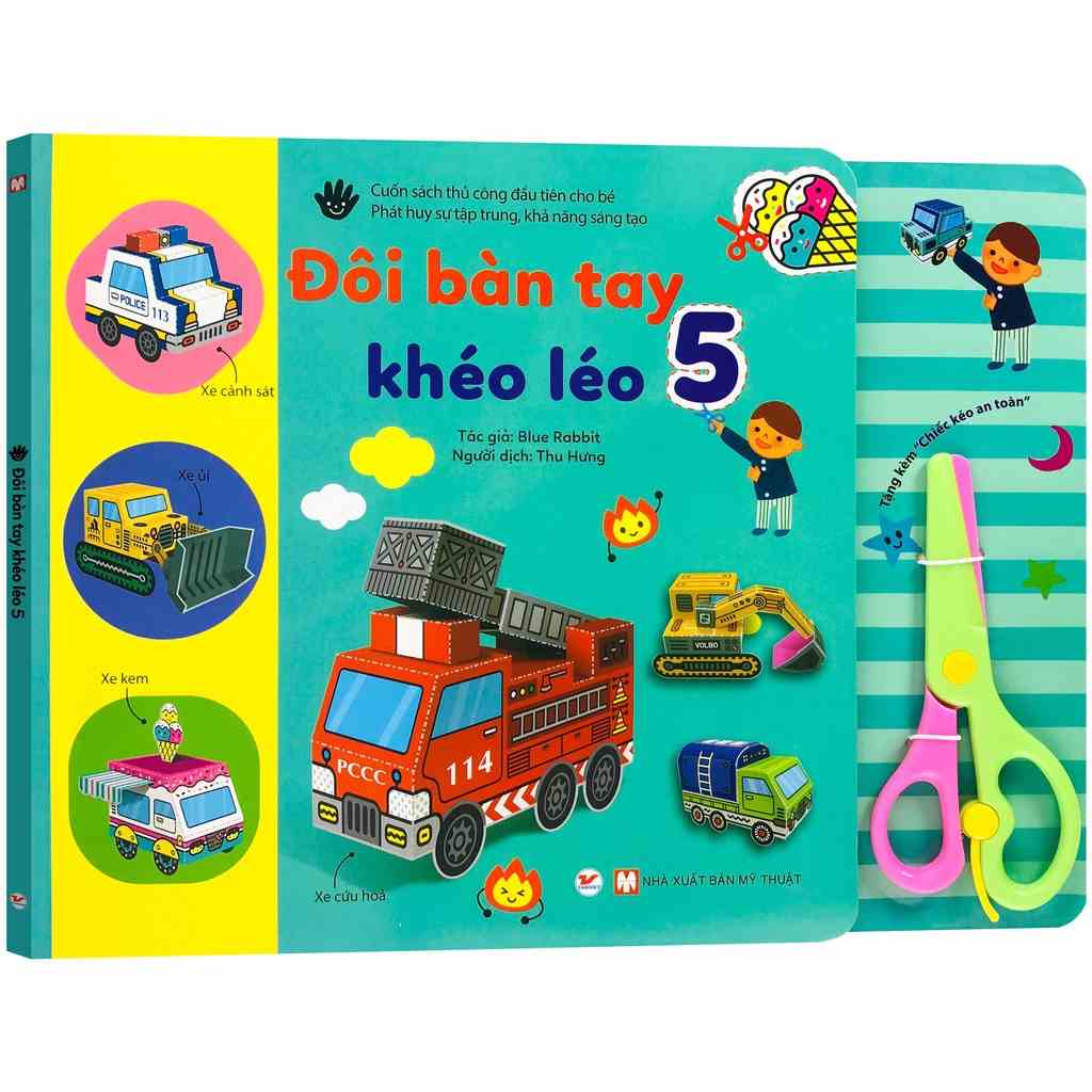 Sách - Đôi Bàn Tay Khéo Léo 5 (5+) Tặng kèm Chiếc kéo an toàn