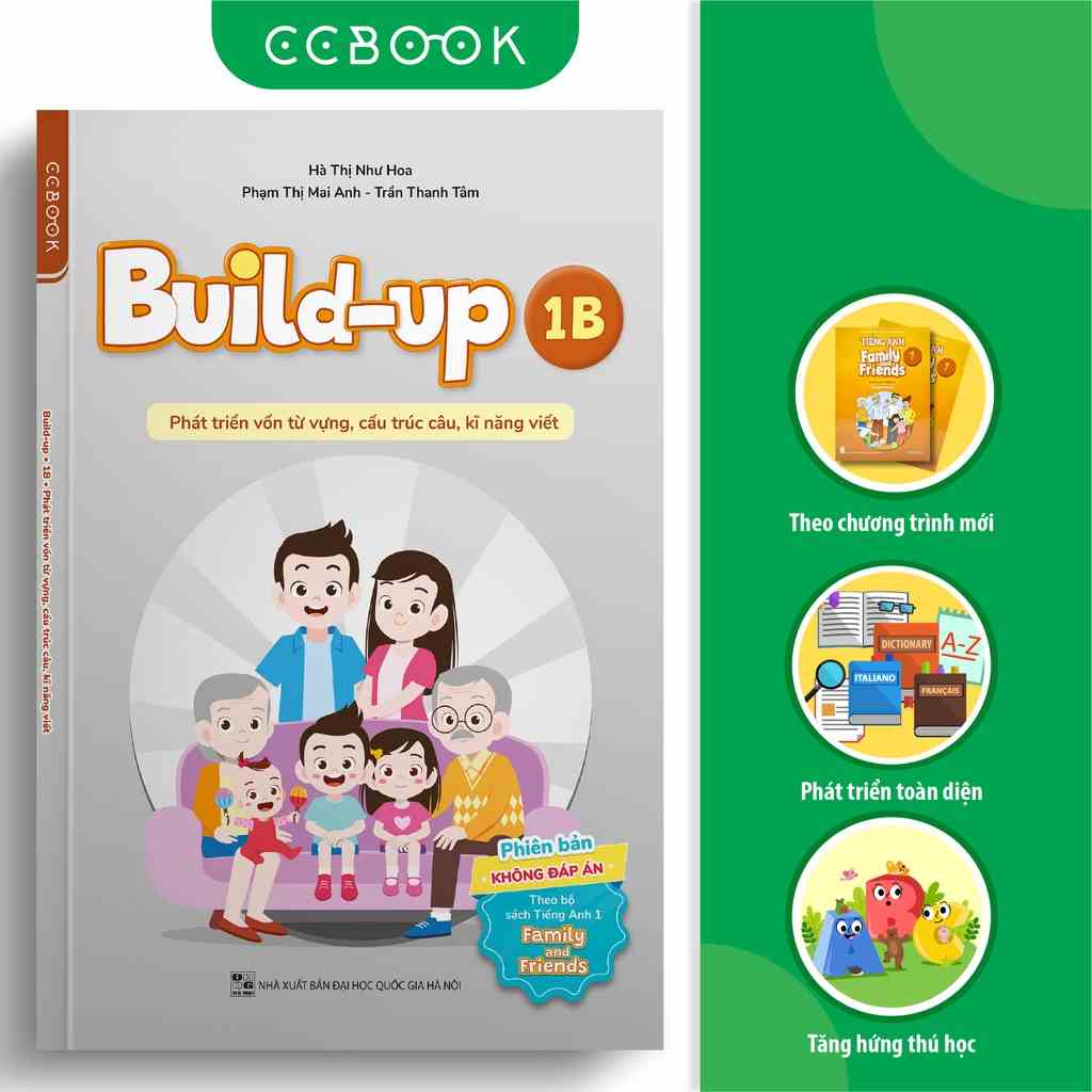 Sách tiếng Anh lớp 1 - Build-up 1B (theo bộ Family and Friends) - Phát triển vốn từ vựng, kĩ năng viết - Không đáp án