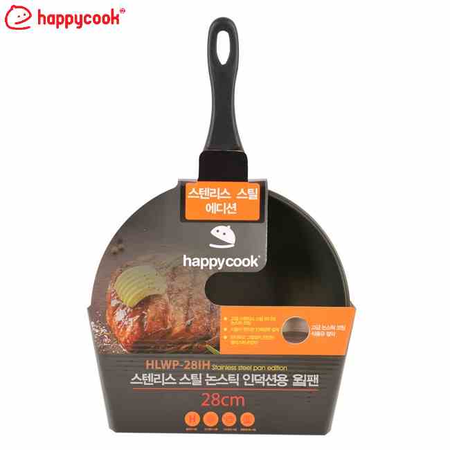 Chảo Sâu Inox Chống Dính Đáy Từ Happycook 28cm HLWP-28IH