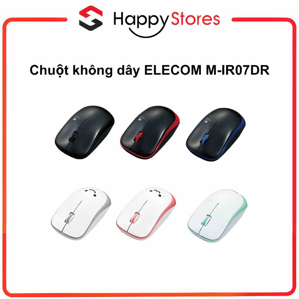 [Mã BMLTA35 giảm đến 35K đơn 99K] [Chính Hãng] Chuột không dây ELECOM M-IR07DR độ nhạy 1000dpi bảo hành 1 năm