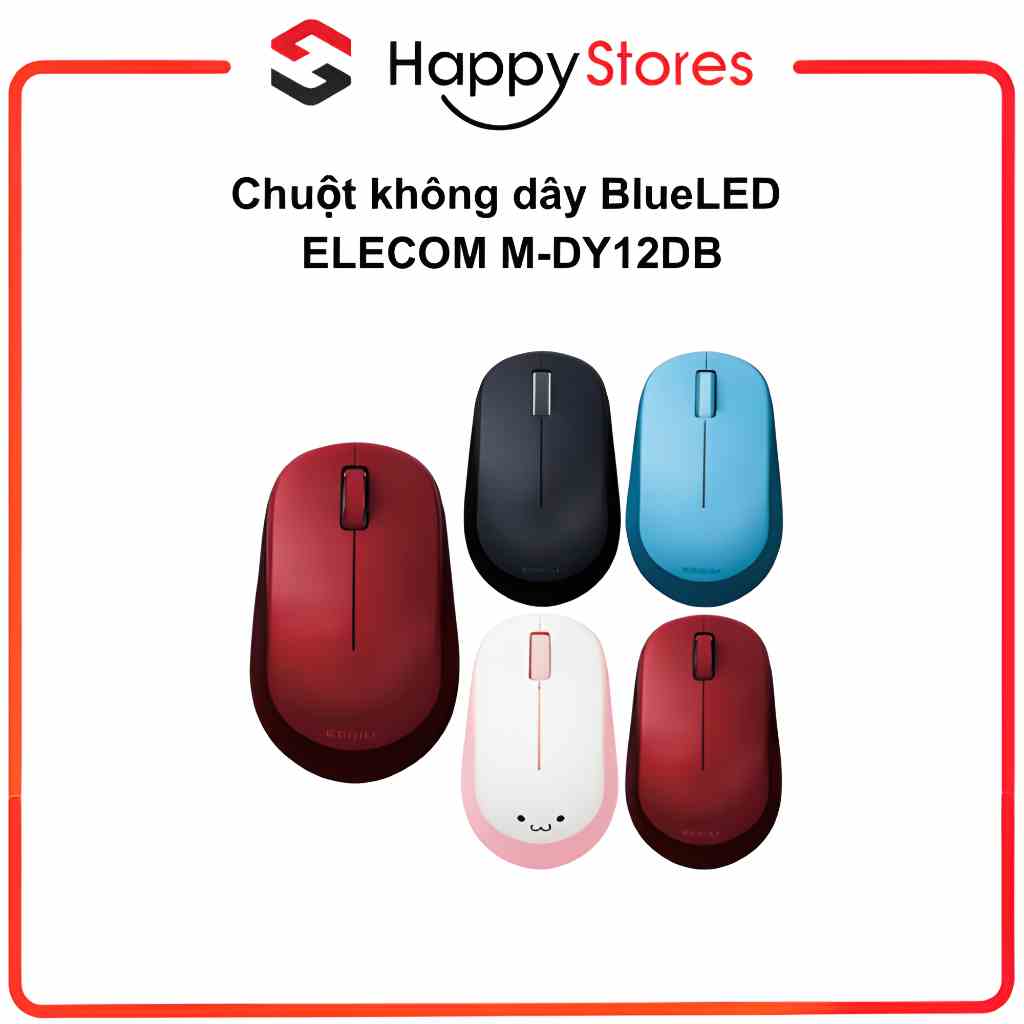 [Mã BMLTB35 giảm đến 35K đơn 99K] Chuột Không Dây BlueLED ELECOM M-DY12DB Thiết Kế Gọn Nhẹ