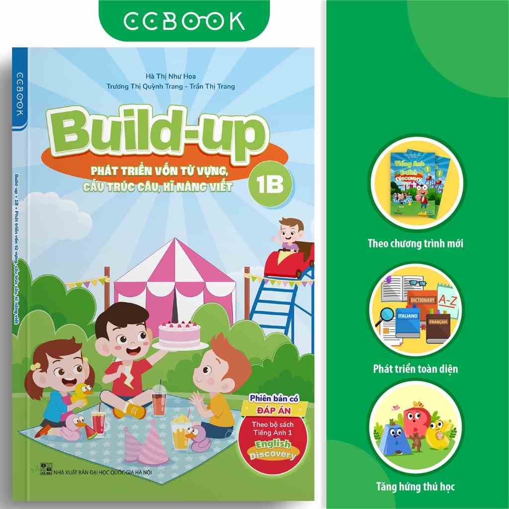 Sách tiếng Anh lớp 1 - Build-up 1B (theo bộ sách English Discovery) - Phát triển vốn từ vựng, kĩ năng viết - Có đáp án