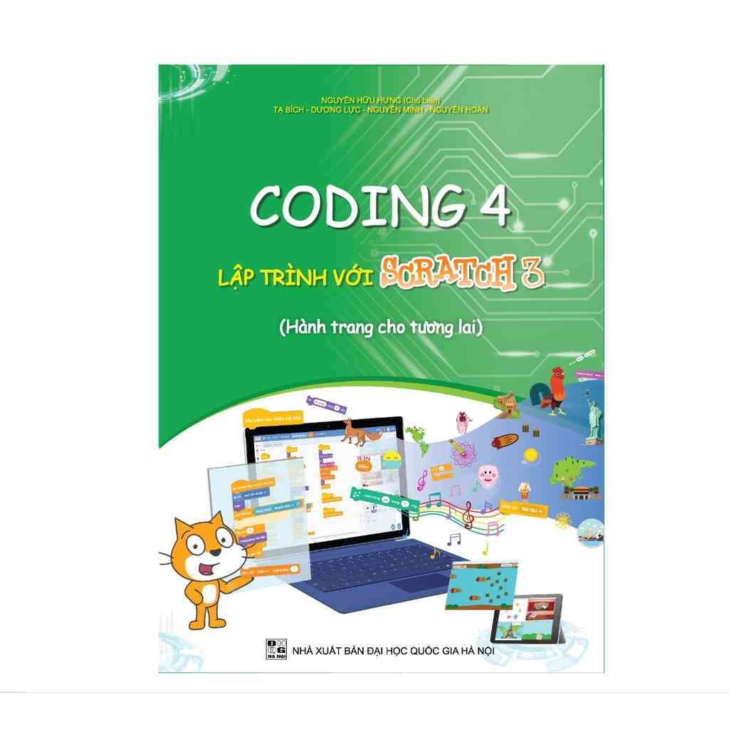 [Mã BMLTB35 giảm đến 35K đơn 99K] Sách Coding 4 lập trình với Scratch 3 (Dành cho học sinh lớp 4)