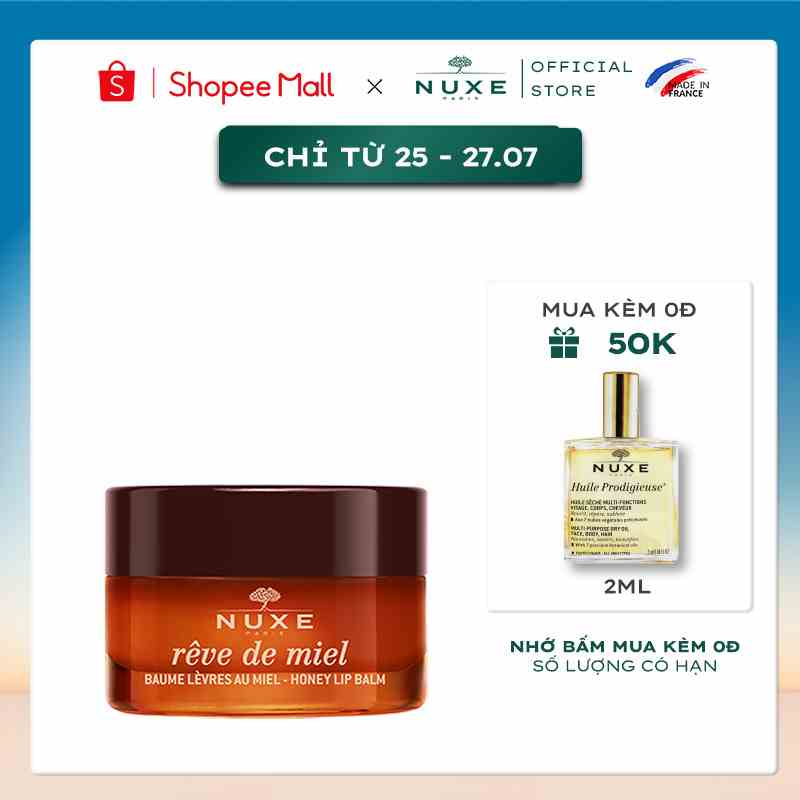 Sáp dưỡng môi Nuxe Rêve de Miel® 15g