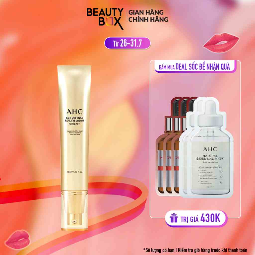 Kem Dưỡng Mắt AHC Age Defense Real Eye Cream For Face 40ml