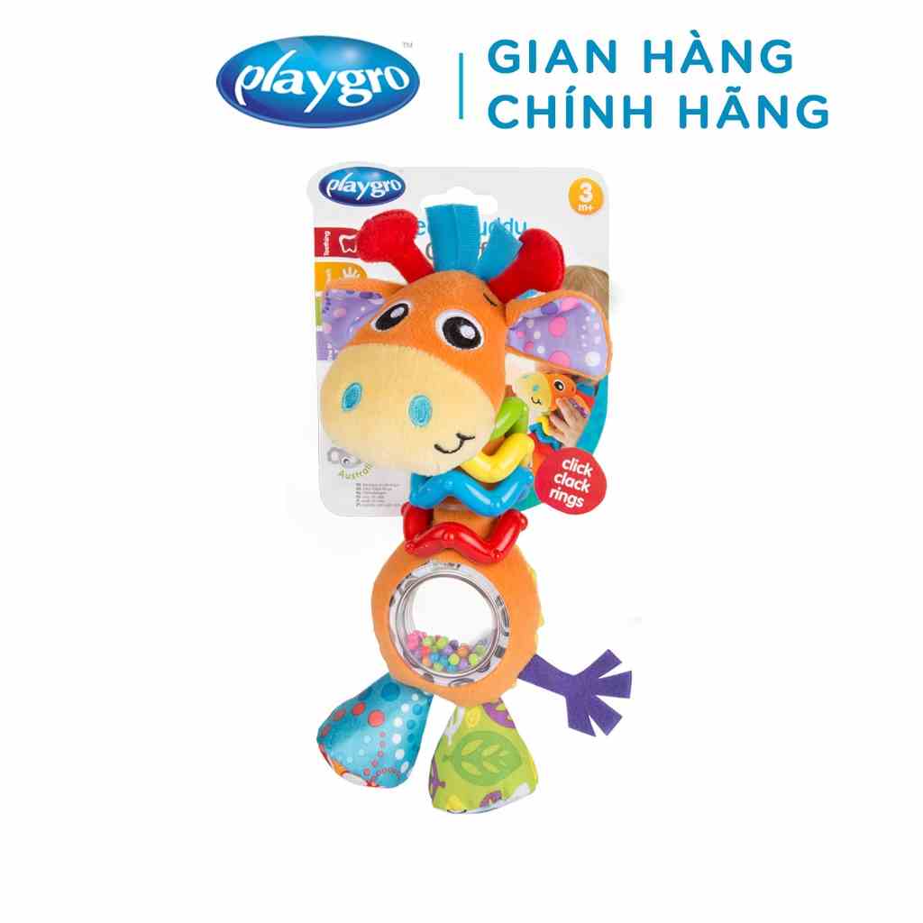 Đồ chơi lục lạc gặm nướu hươu cao cổ Playgro, cho bé từ 3 tháng