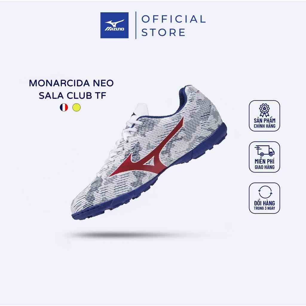 Giày đá bóng Mizuno Monarcida Neo Sala Club TF, sân cỏ nhân tạo, cổ thấp, form giày ôm chân