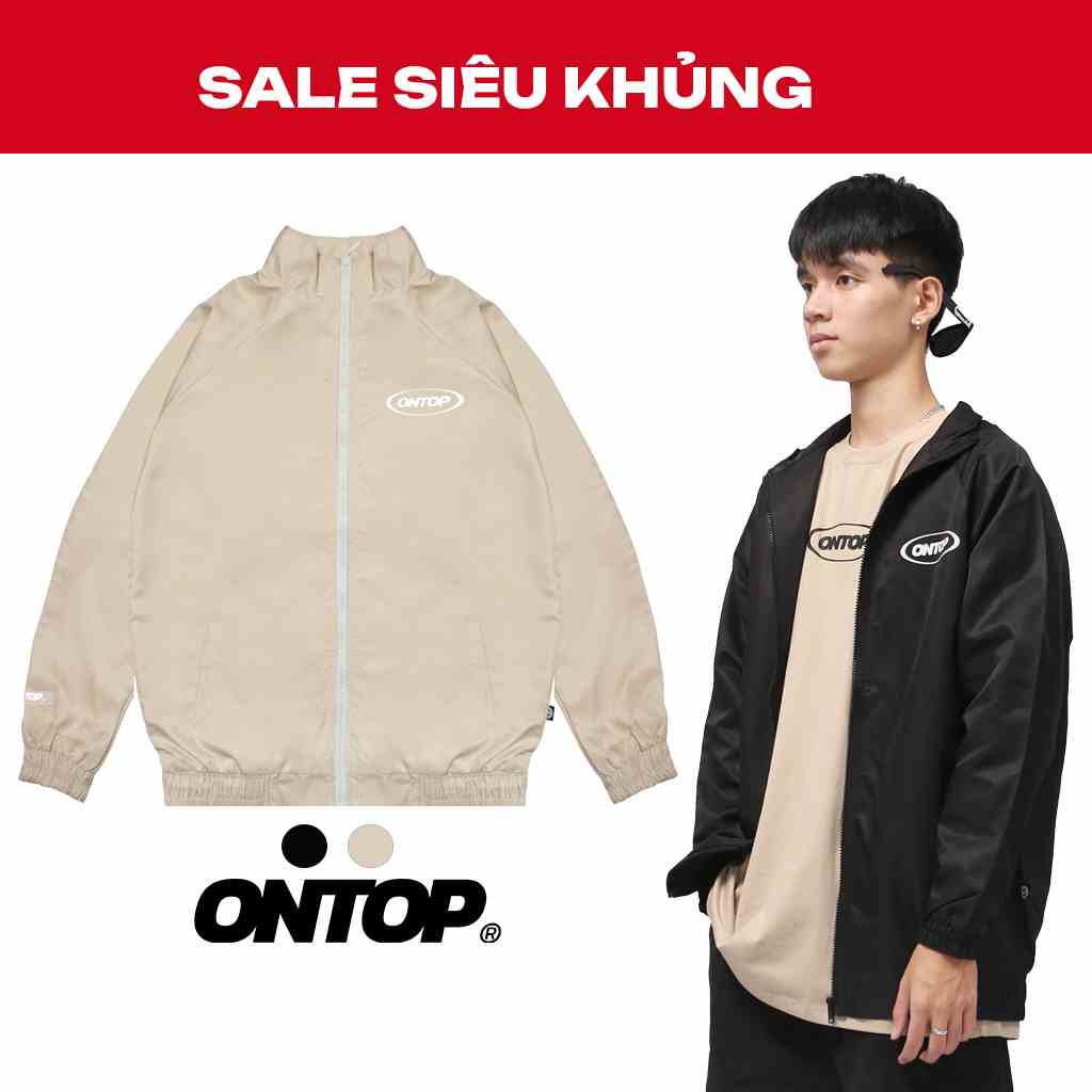 Áo khoác dù nam form rộng local brand ONTOP cổ trụ SP Jacket O18-AK3