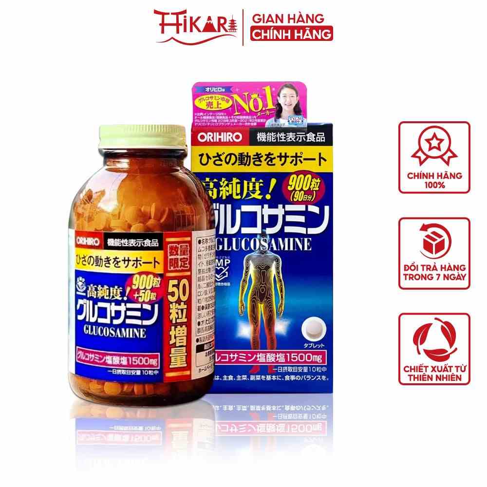 Viên uống bổ xương khớp Nhật Bản Glucosamin 1500mg Orihiro Japan - 900 viên