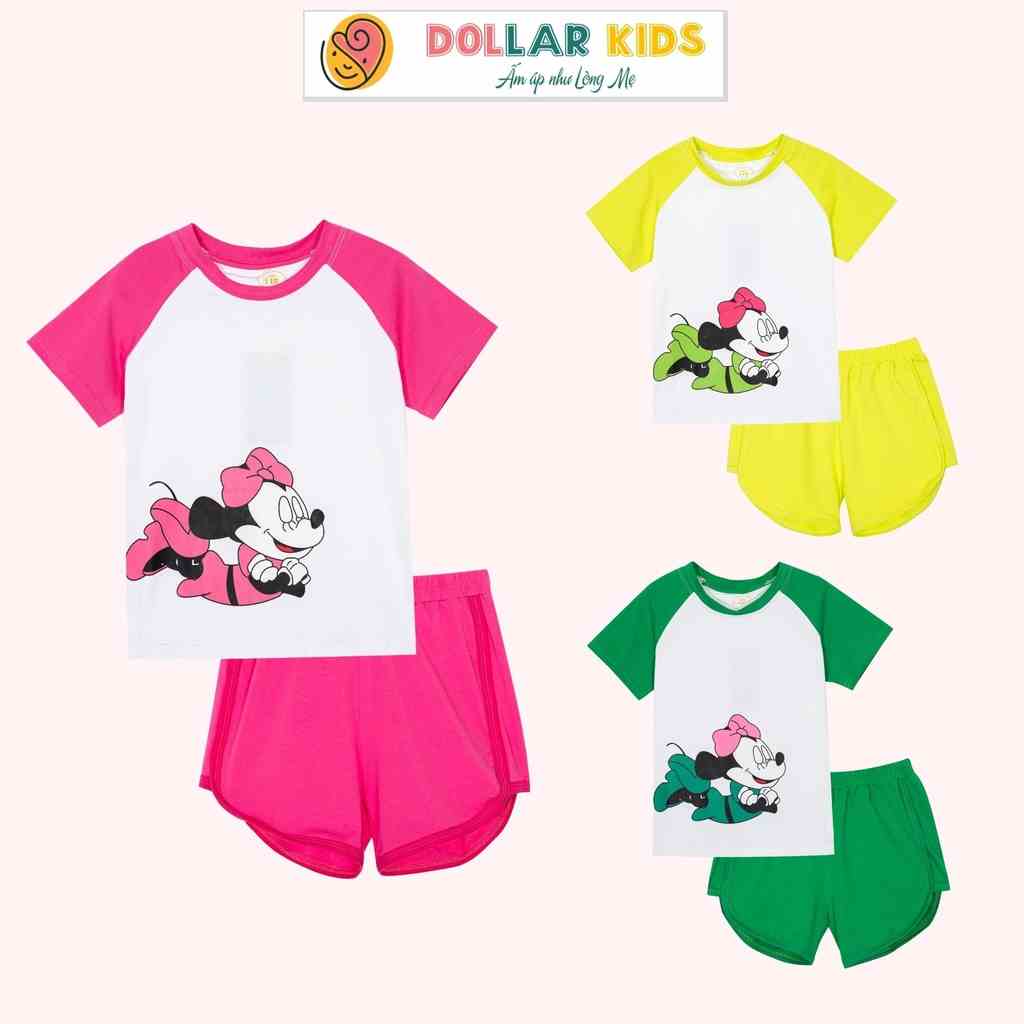 Đồ Bộ Dollarkids Cho Bé Gái Từ 3 Tuổi Đến 12 Tuổi Vải 100%Cotton Co Giãn Thoáng Mát