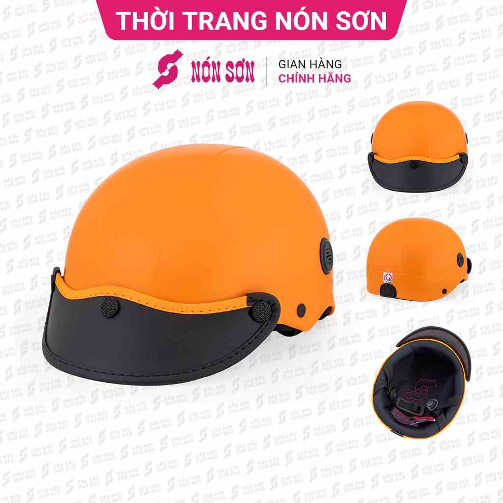 Mũ bảo hiểm nửa đầu lỗ thông gió chính hãng NÓN SƠN CAM-TG-CM-285