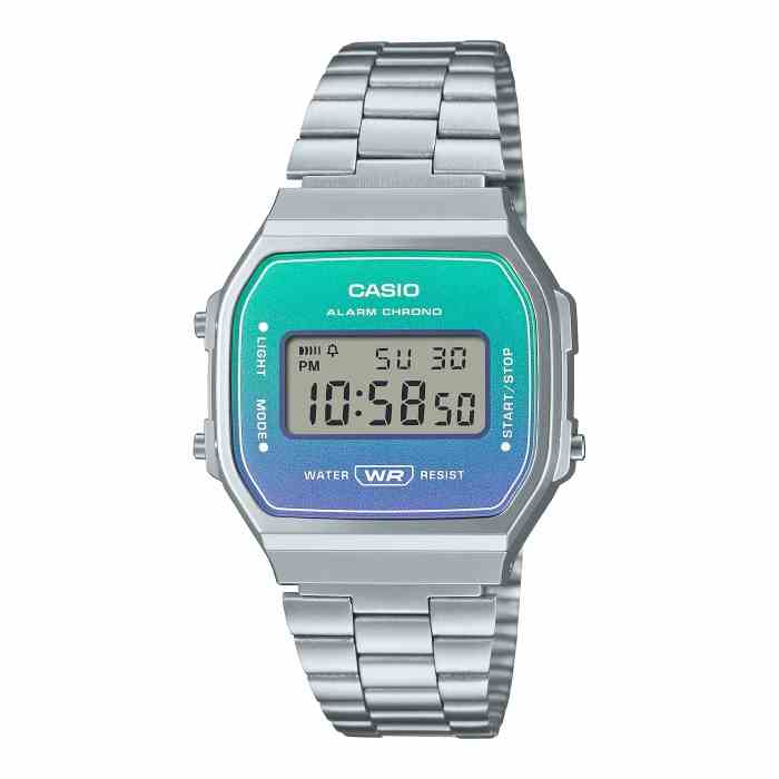 Đồng hồ Nam đây thép Casio A168WER-2ADF chính hãng bảo hành 1 năm Pin trọn đời