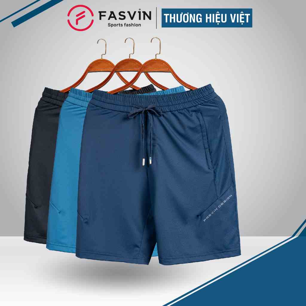 Quần short nam thun lạnh thể thao Fasvin HL23586.HN chất Nilon cao cấp mềm mát siêu co giãn