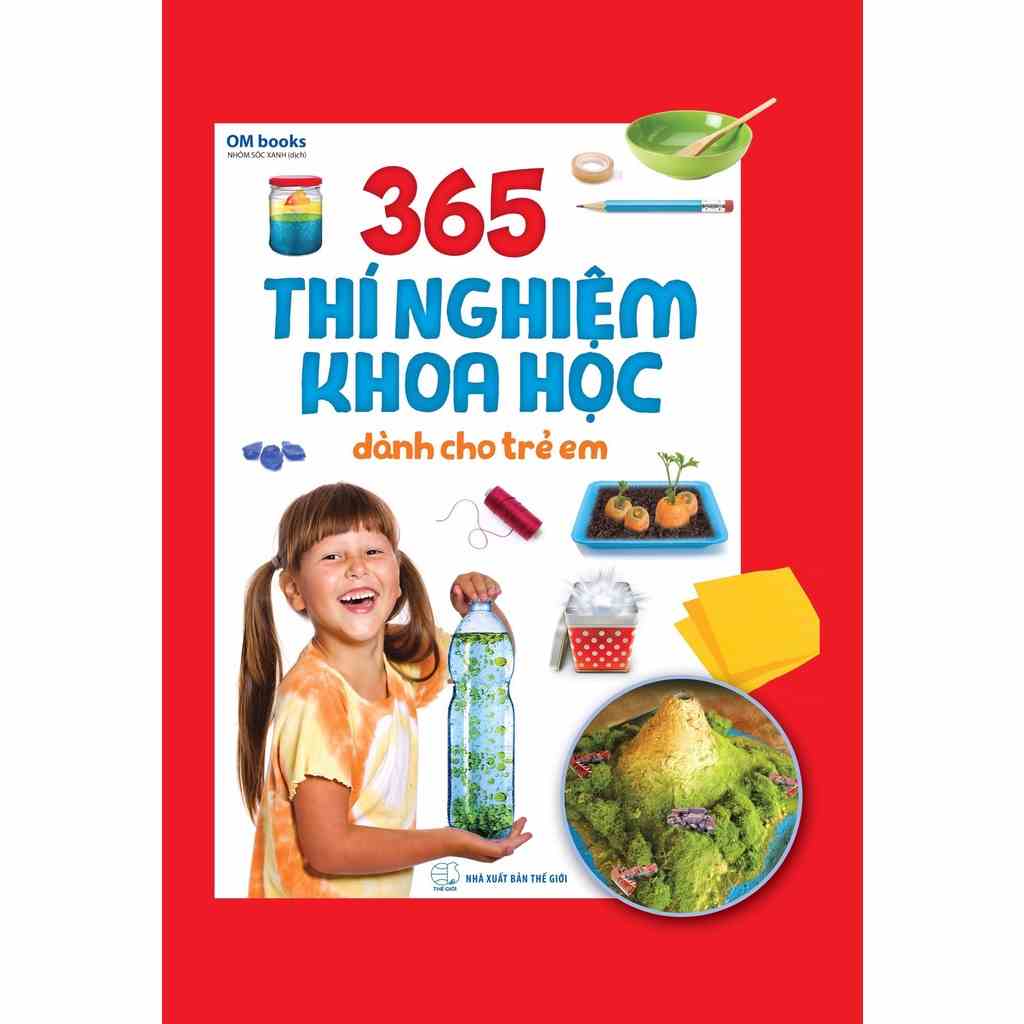 [MÃ giảm 40K][Mã BMLT35 giảm đến 35K] Sách - 365 thí nghiệm khoa học dành cho trẻ em - ML-TNHI-GD-220k-8936067601107