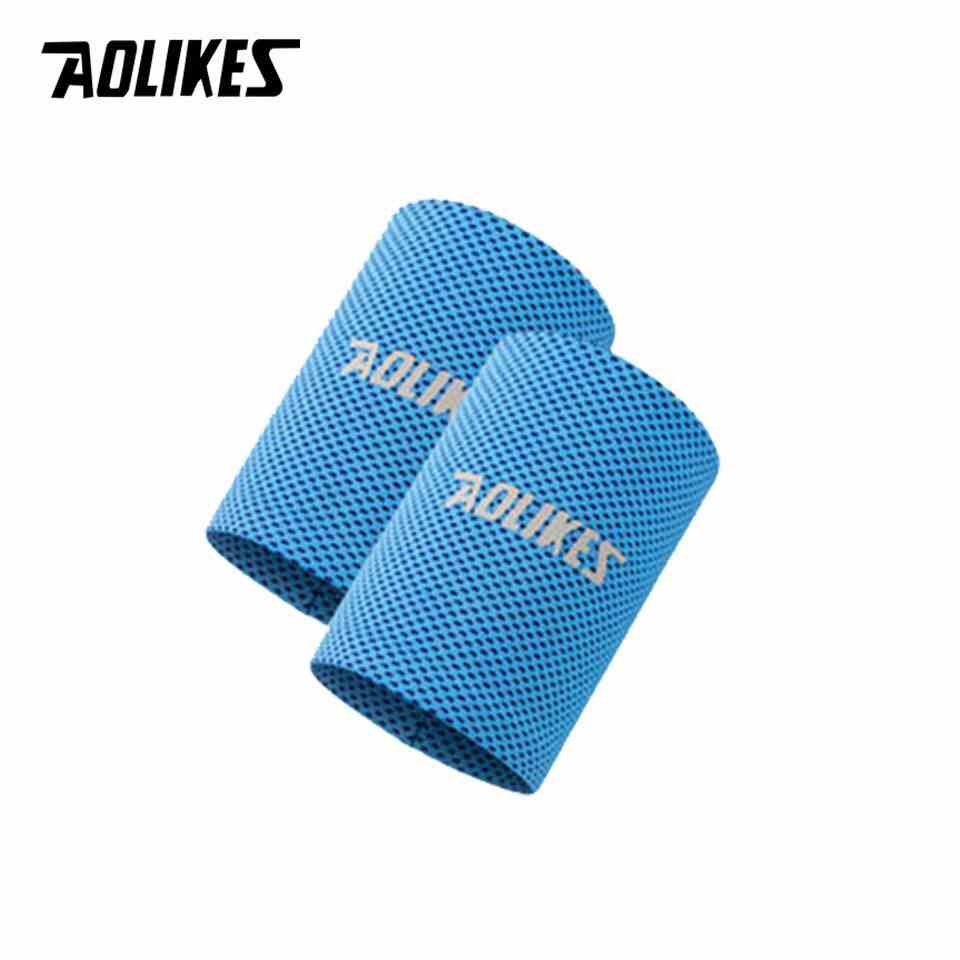 [Mã BMLTA35 giảm đến 35K đơn 99K] Bộ 2 băng đeo cổ tay AOLIKES A-7931-2 thấm mồ hôi Cool sports wristband