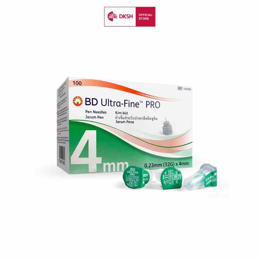 Kim bút tiêm insulin BD Ultra-Fine™ PRO 32Gx4mm Becton Dickinson dành cho người tiểu đường, hộp 100 cây