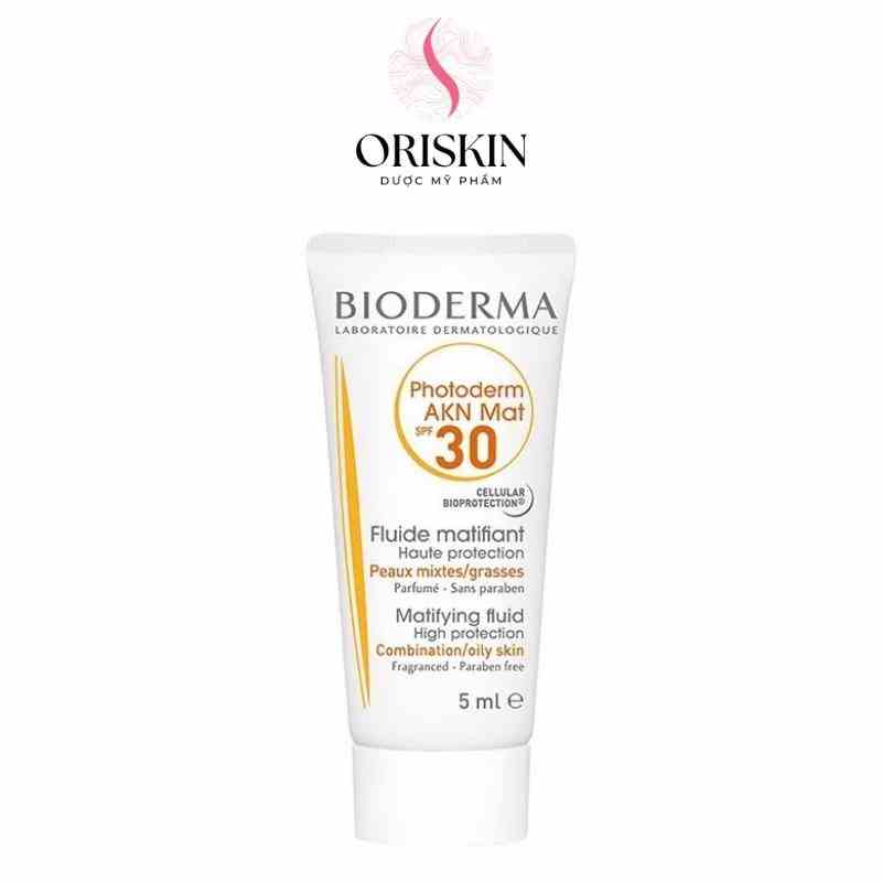 Sample Bioderma Kem Chống Nắng Dành Cho Da Mụn Bioderma Photoderm Akn Mat Spf30 5ml