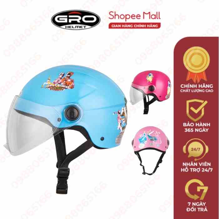 Mũ bảo hiểm cho bé Amy Helmet dạng nửa đầu size lớn cho bé từ 8-12 tuổi