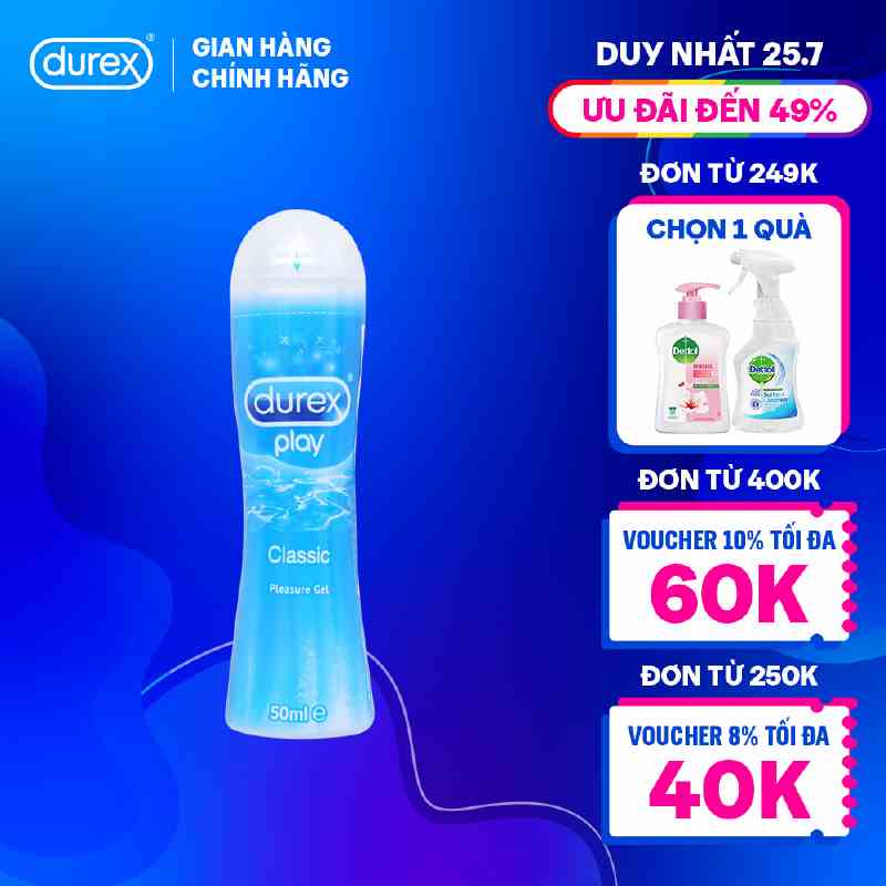 Gel bôi trơn DUREX PLAY CLASSIC gốc nước 50ML/chai