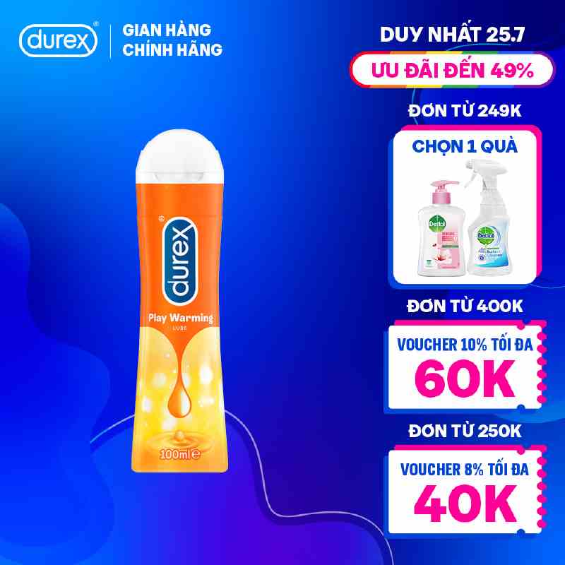 Gel bôi trơn Durex Play Warming có chất làm ấm 100ml/chai