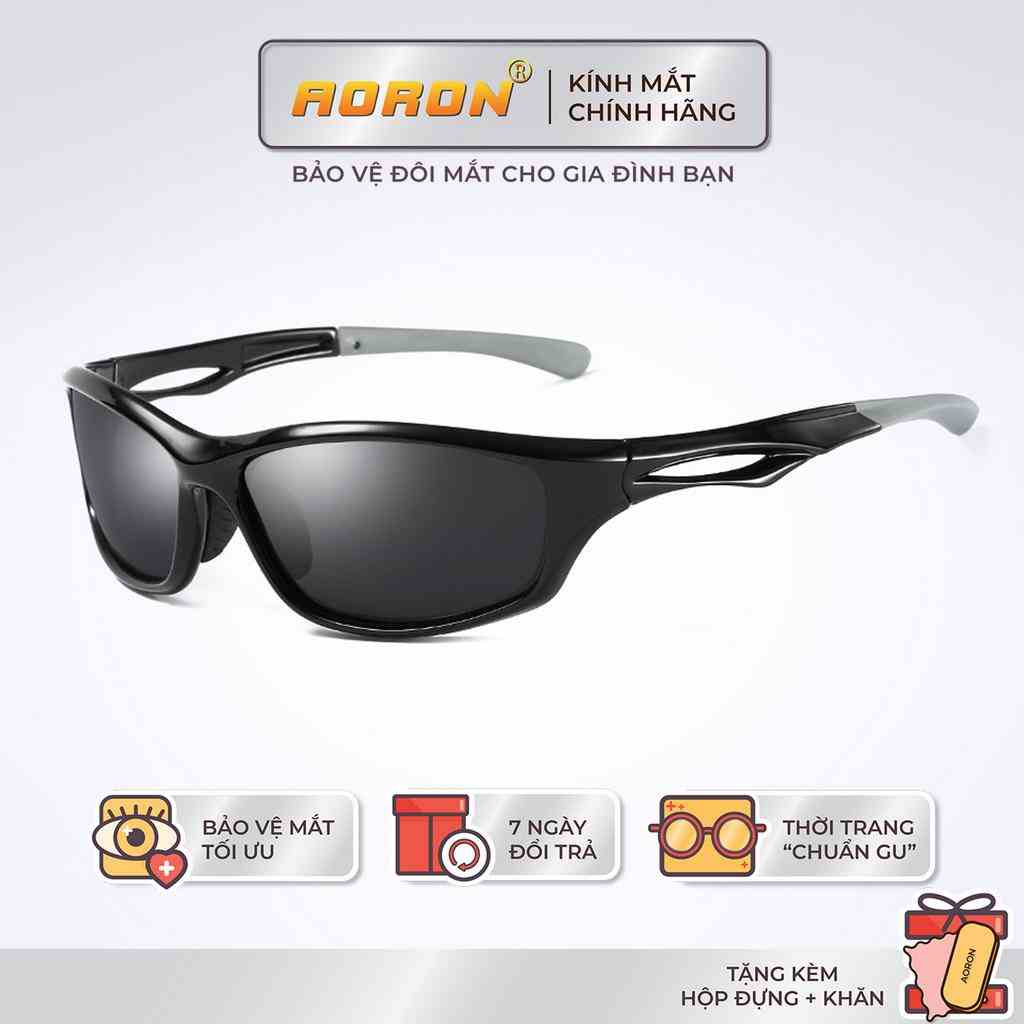 Kính Thể Thao Nam Nữ Đạp Xe, Chạy Bộ , Mắt Kính Phân Cực Polarized Chống Chói, Chống Lóa Đi Đêm AK042 - AORON