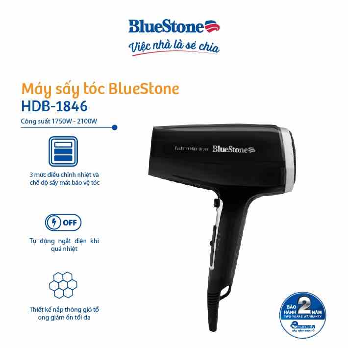 MÁY SẤY TÓC BLUESTONE HDB-1846