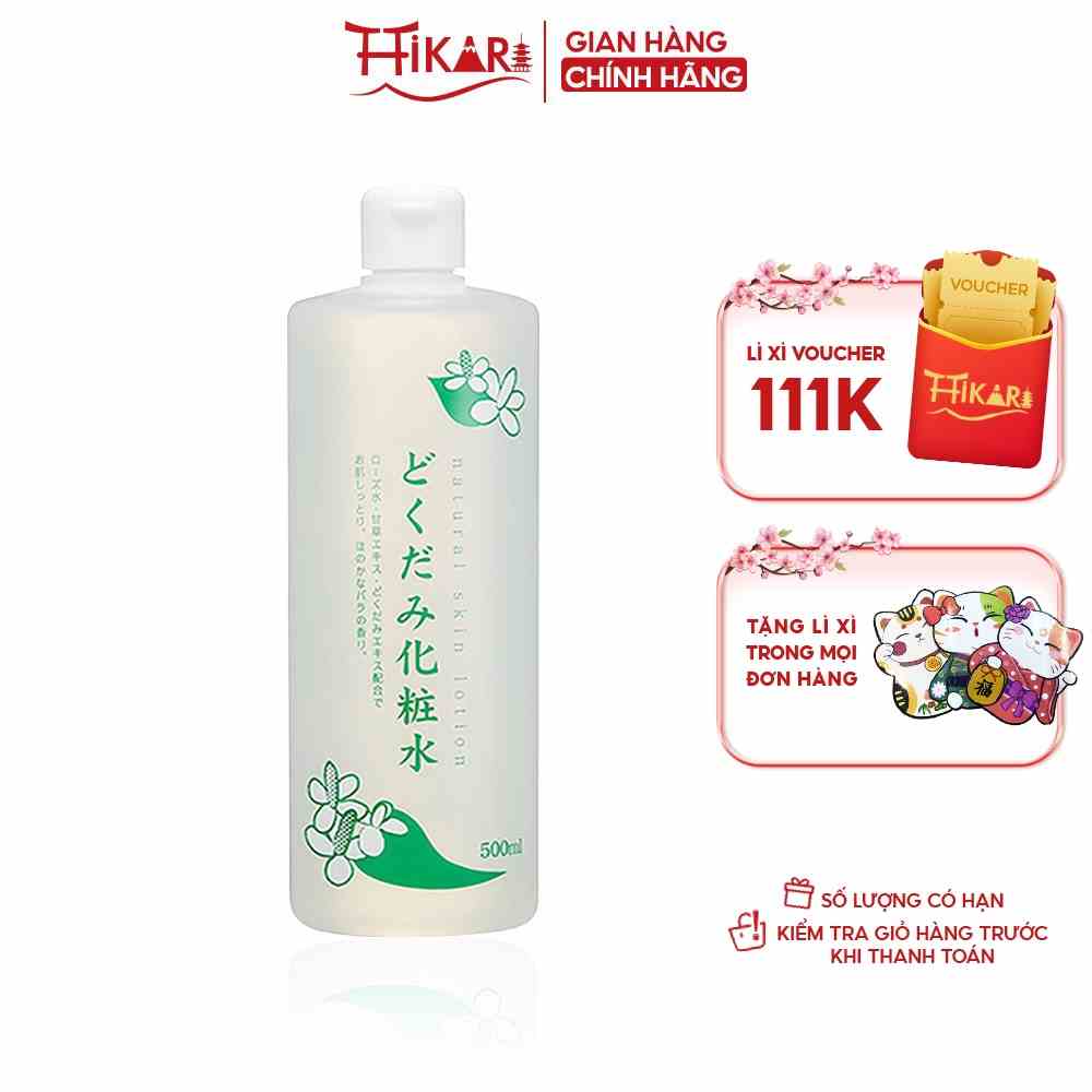 Nước hoa hồng diếp cá Chinoshio Dokudami Natural Skin Lotion 500ml