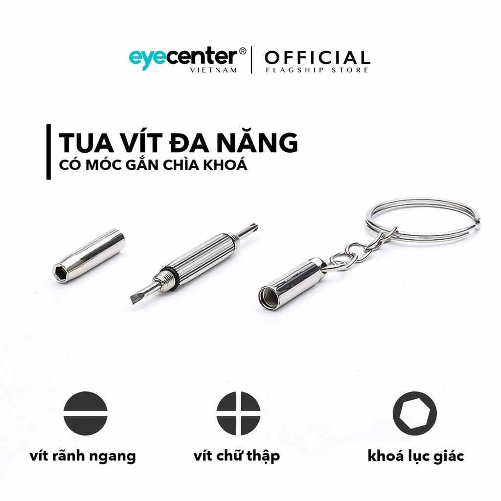 Tua vít đa năng EYE CENTER vặn mắt kính đồng hồ thiết bị điện tử có móc khoá