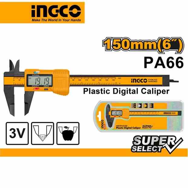 Thước kẹp điện tử 150mm giá rẻ INGCO HDCP16150 Super Select