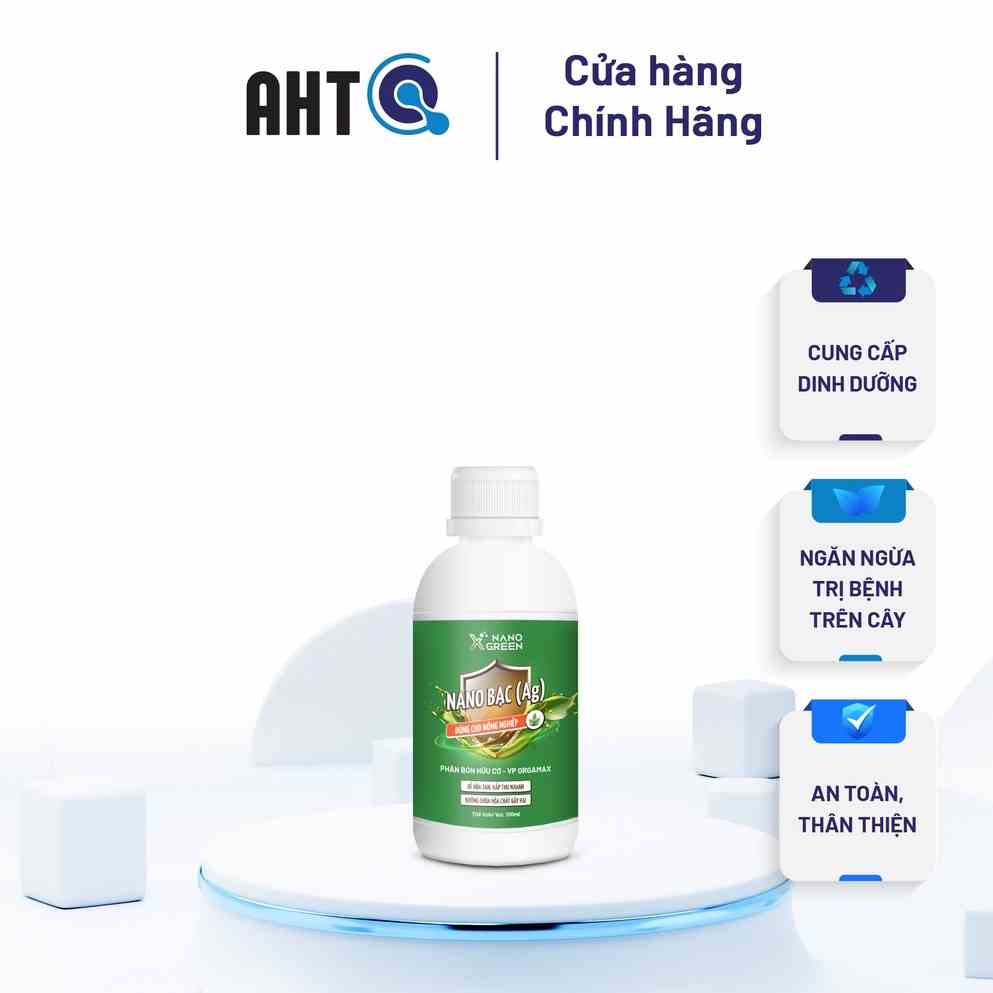 Nano bạc Nano Xgreen cung cấp dưỡng chất, tăng đề khoáng, hỗ trợ cho cây có triệu chứng vàng lá, thối rễ 100ml