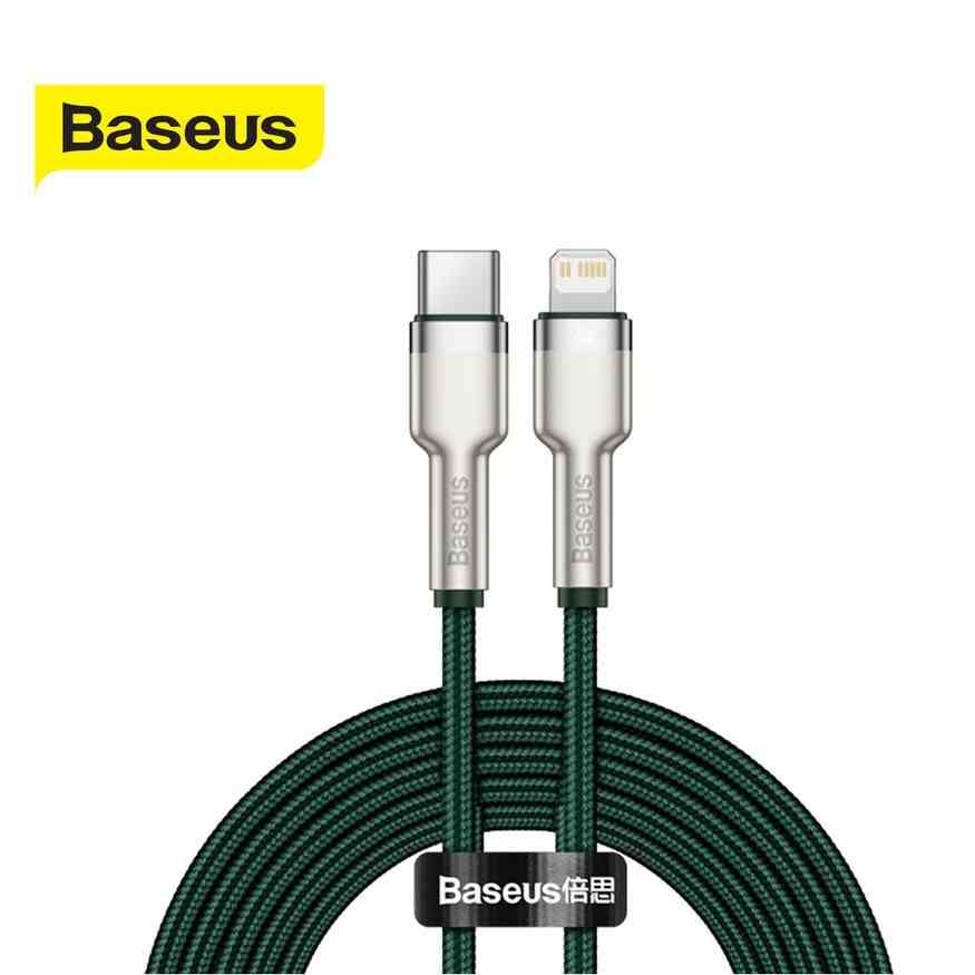 Cáp sạc nhanh Baseus Metal Data Cable Type-C to Lightning, hỗ trợ PD 20W, truyền dữ liệu tốc độ cao 480Mbps, dài 2m