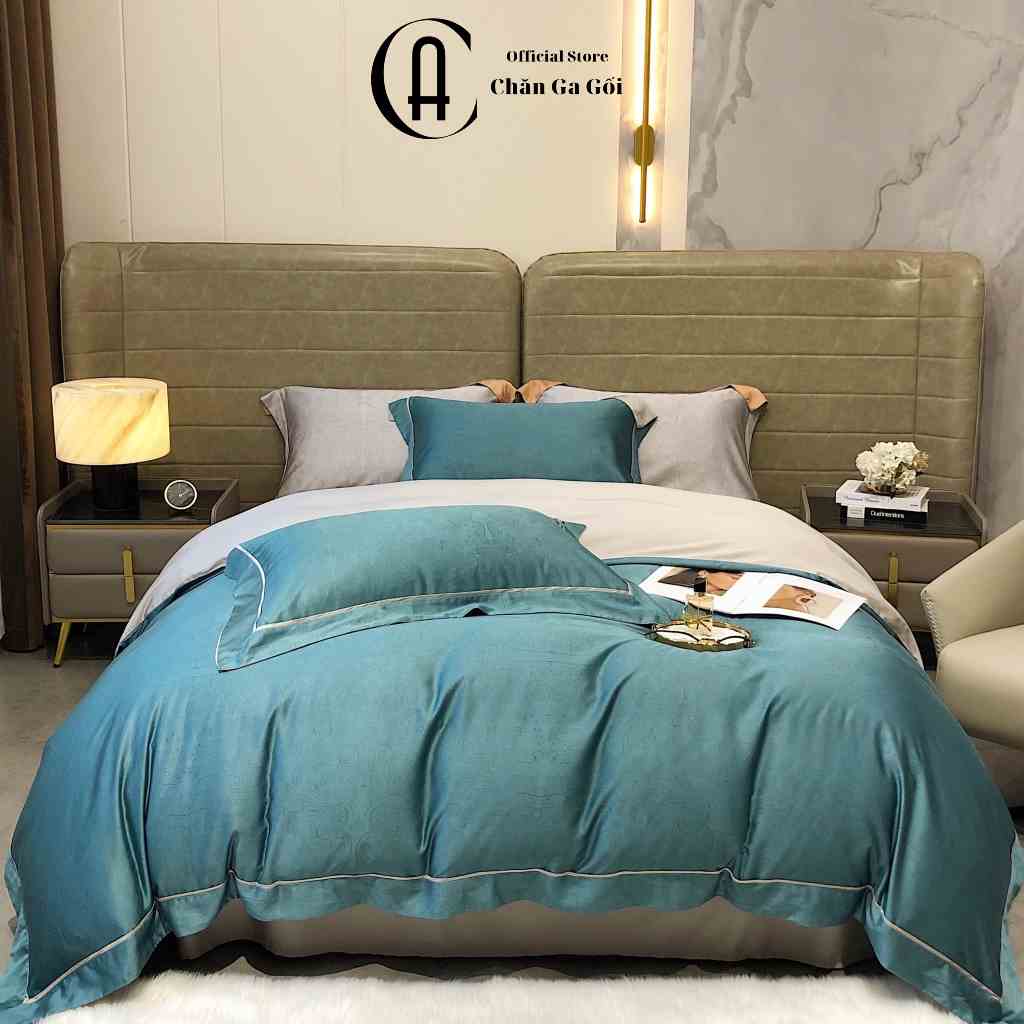 Bộ Chăn Ga Gối 100% Lụa Tencel Đủ Kích Thước Giường , Drap Mền Siêu Mát CA Bedding Decor