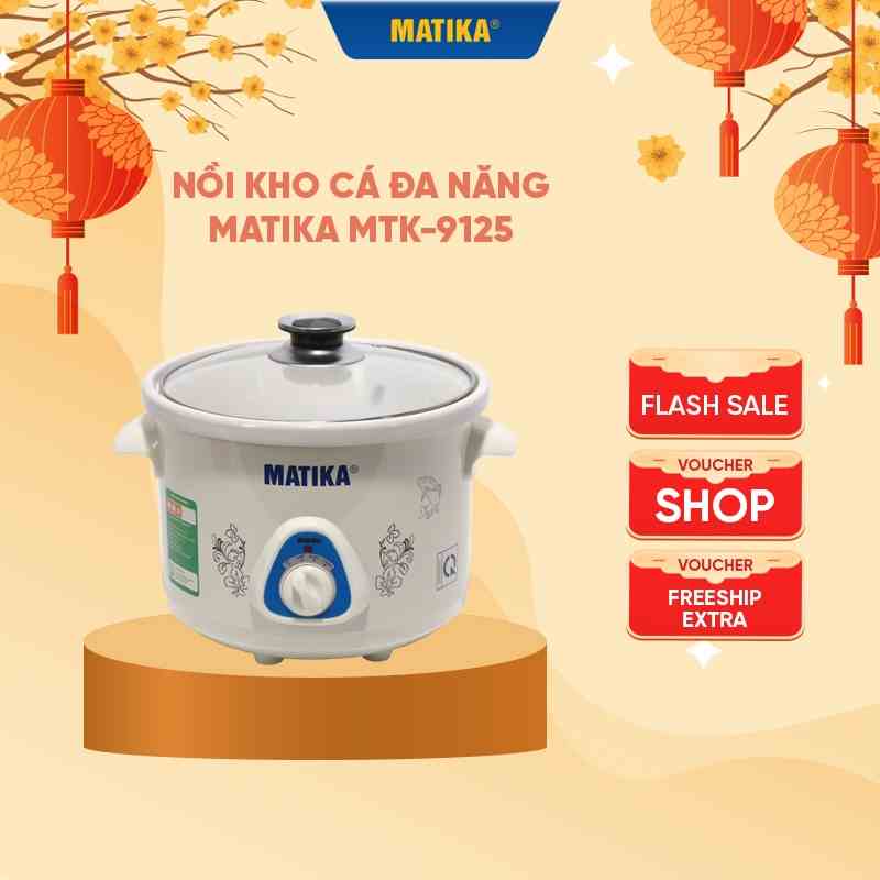 Nồi Kho Cá Đa Năng MATIKA Dung Tích 2.5L MTK-9125