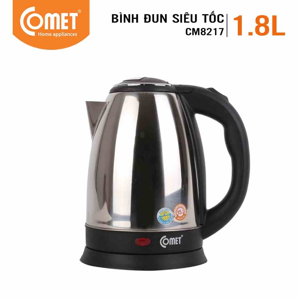 [Mã ELCMVIP1 giảm 10% đơn 699K] Bình đun siêu tốc 1.8L COMET - CM8217